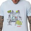 Camiseta Masculina Okdok Artistic Classic Skull Limonada AZUL-1250204- -3-